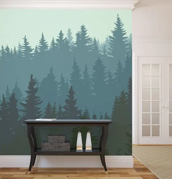 Into the Woods wall paint: With the right technique, painting a forest on your wall isn’t as hard as you would imagine