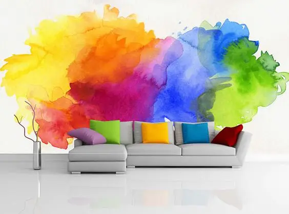 Watercolour Effect wall paint: Arresting, creative, unforgettable!