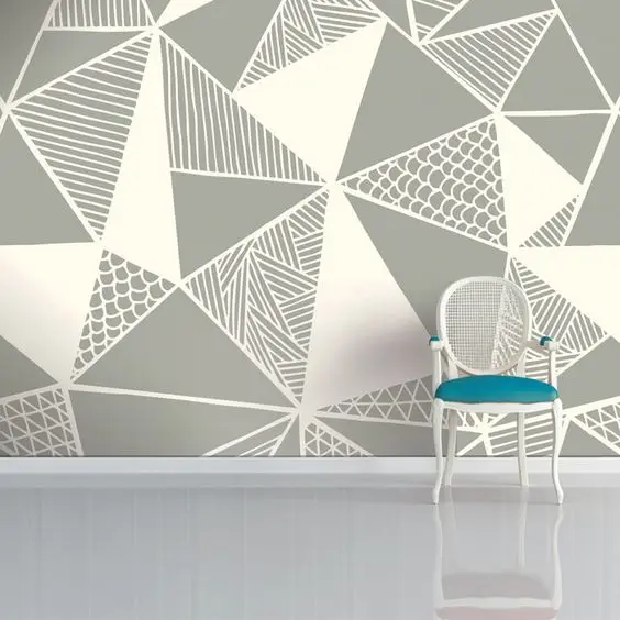 Prints and Patterns wall paint: Sleek, light and neutral