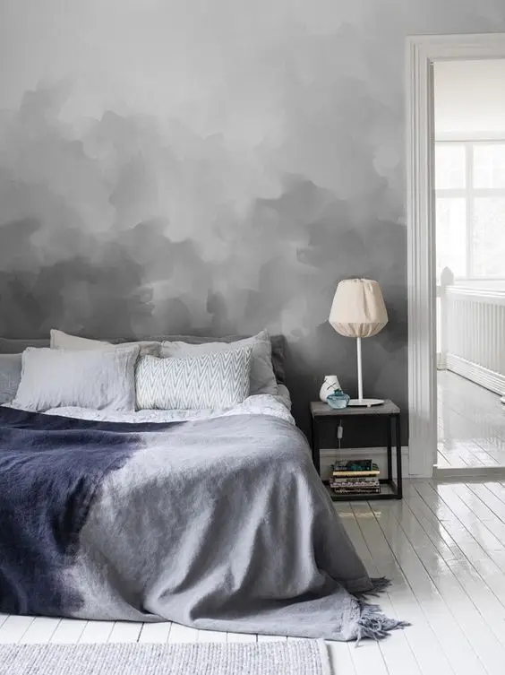 Blended Grey wall paint: When you want a plain grey wall, but you also want it to be exciting and unique!