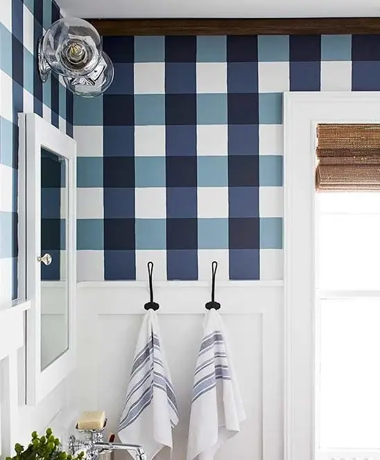 Charming Check wall paint: Fun, charming, unique