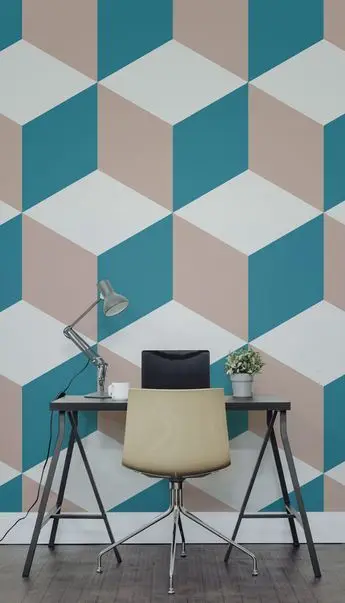 3D Boxes wall paint: Add fun to your room with some 3D wall effect