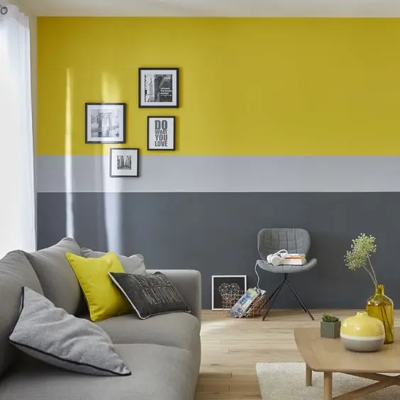 Vertical Divide wall paint: Sleek, modern and creative