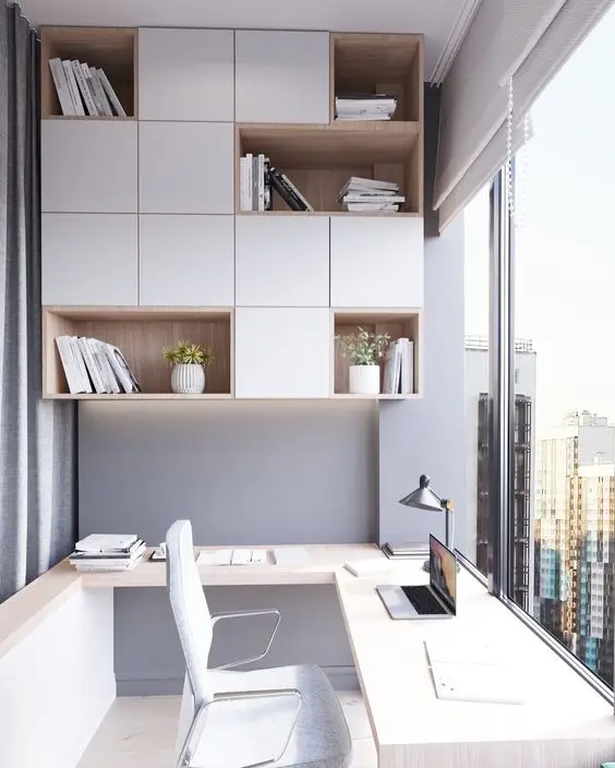 modern balcony home office