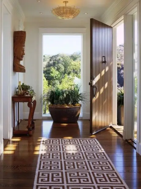 suburban home foyer