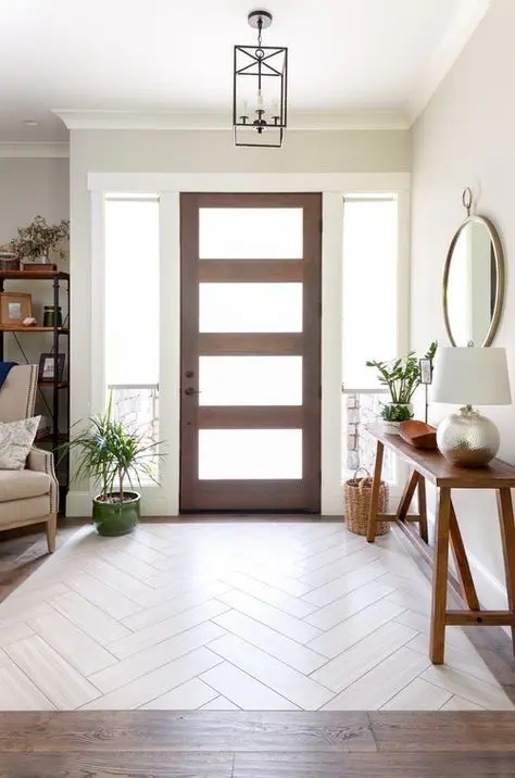 modern farmhouse entrance
