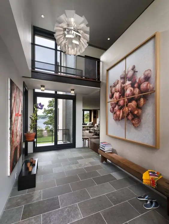 impressive modern foyer