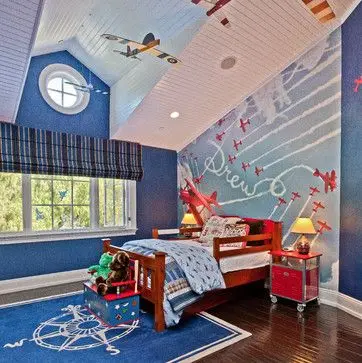 Young Flyer’s Room kids' bedroom: This is the perfect bedroom for the little pilot in the house! In several shades of blues