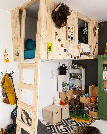 The Treehouse kids' bedroom: Every kid loves a tree house! Why not build one in his or her bedroom? You can create this DIY