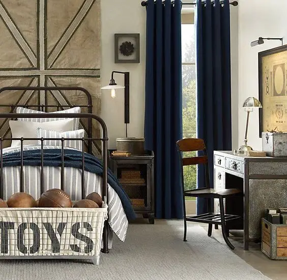 Boy’s Vintage kids' bedroom: Bring back the good and chivalrous days with this vintage-themed bedroom for your little guy