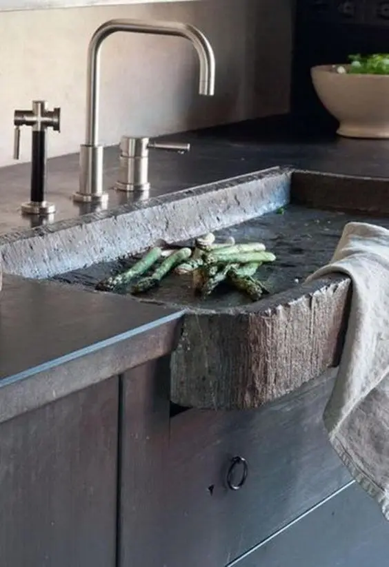 rough rock kitchen sink