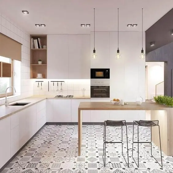 spacious modern kitchen