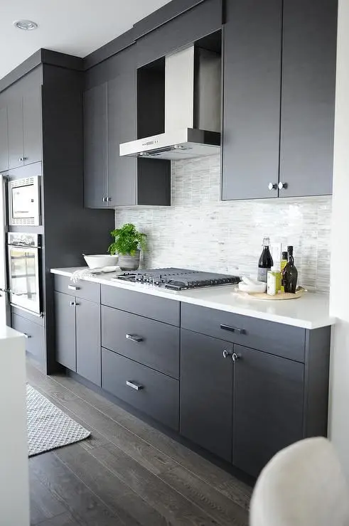 modern grey kitchen