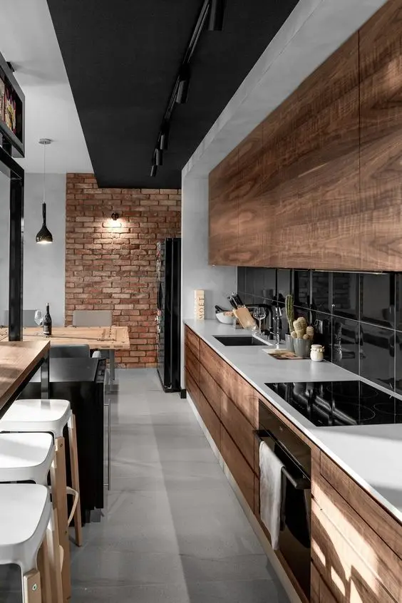 modern rustic kitchen