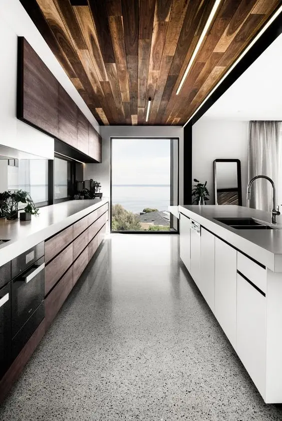 rustic modern kitchen