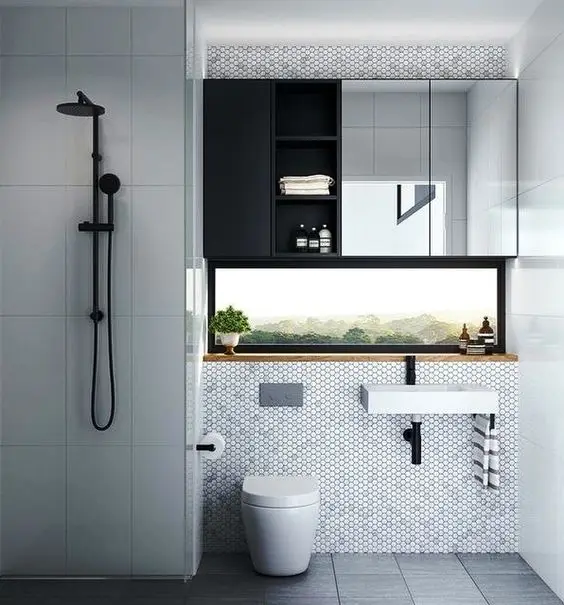 small stylish bathroom