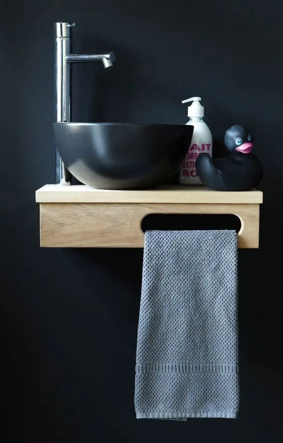 minimalist floating bathroom sink