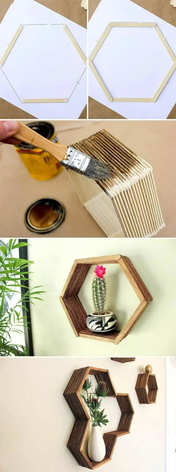 popsicle shelf diy