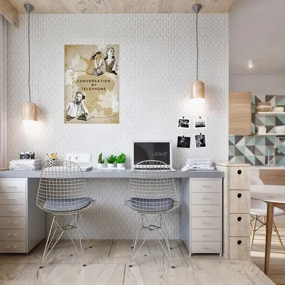 small modern home office