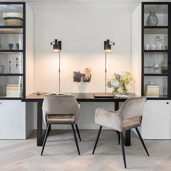 small luxurious home office