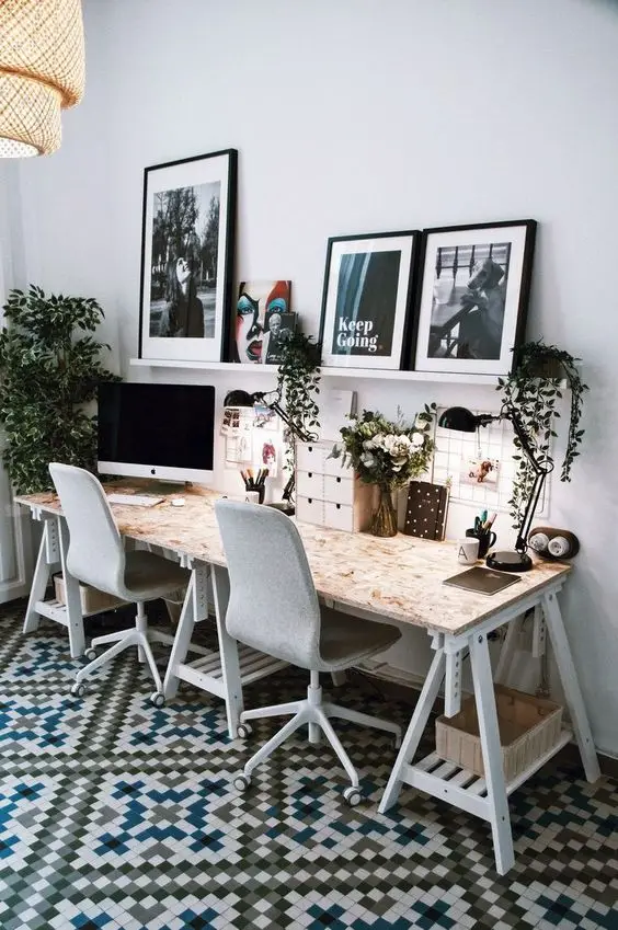 green home office