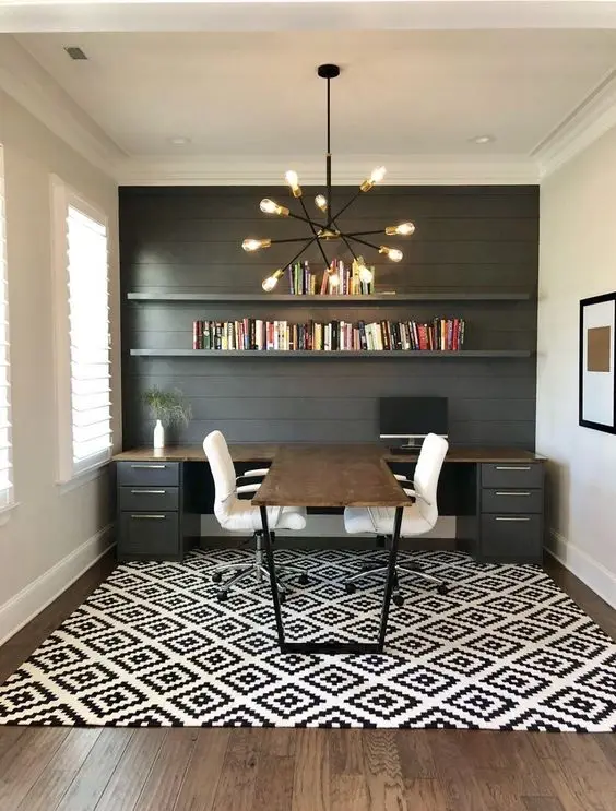 modern cottage home office
