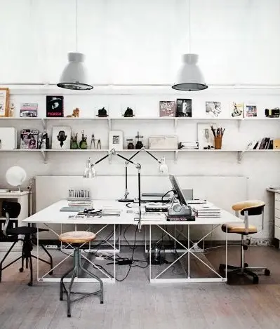creative industrial home office