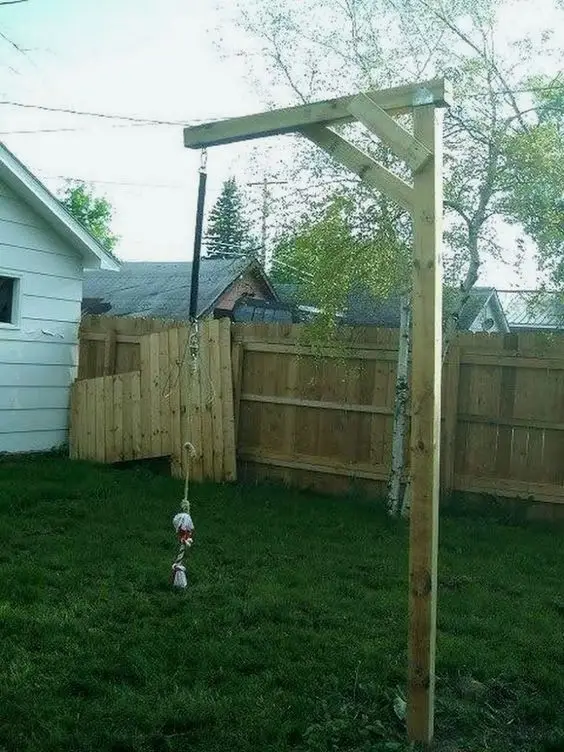 diy dog tug pole