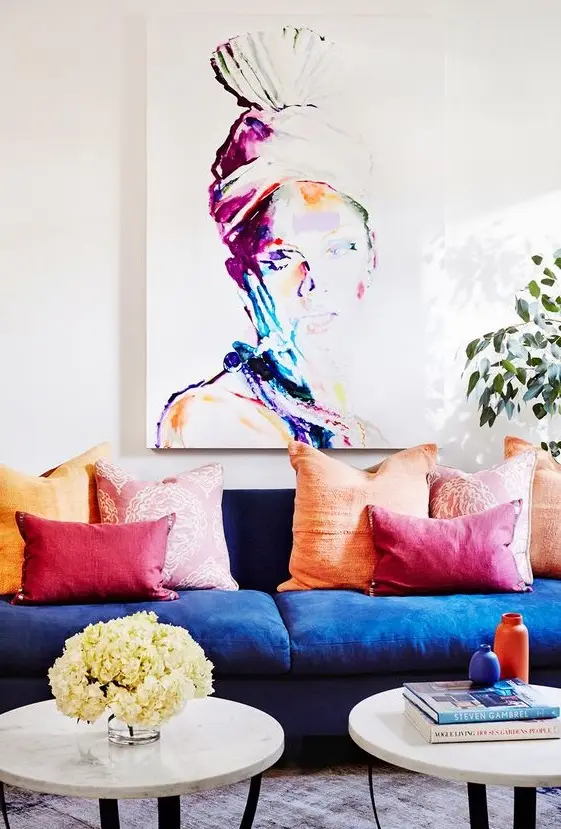 colorful living room