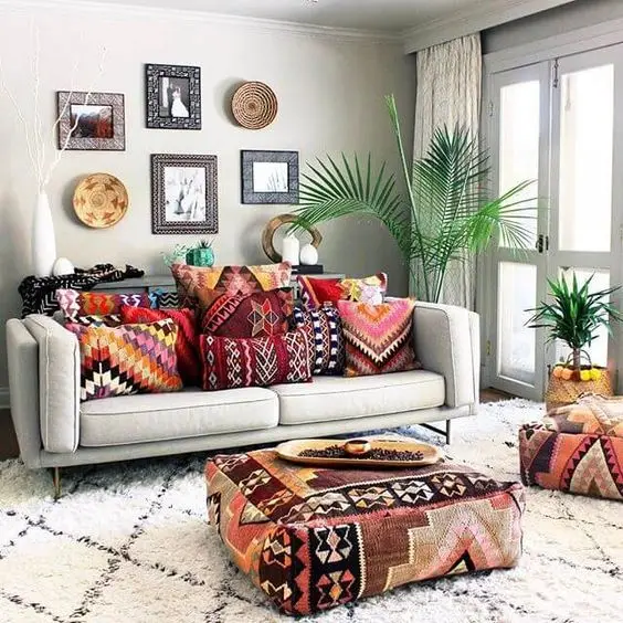 boho chic living room