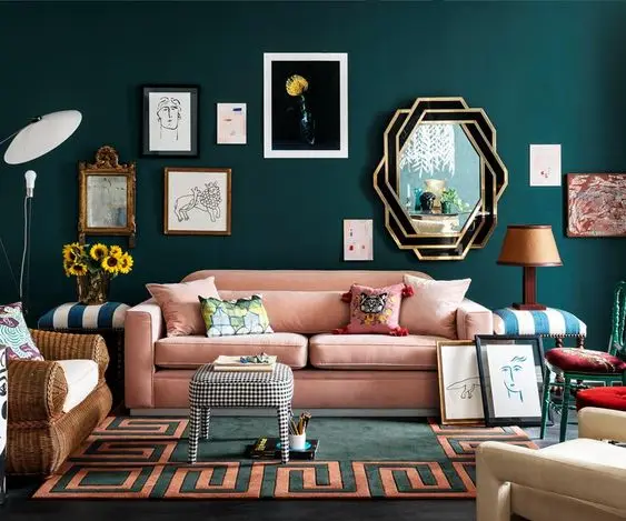 maximalist living room