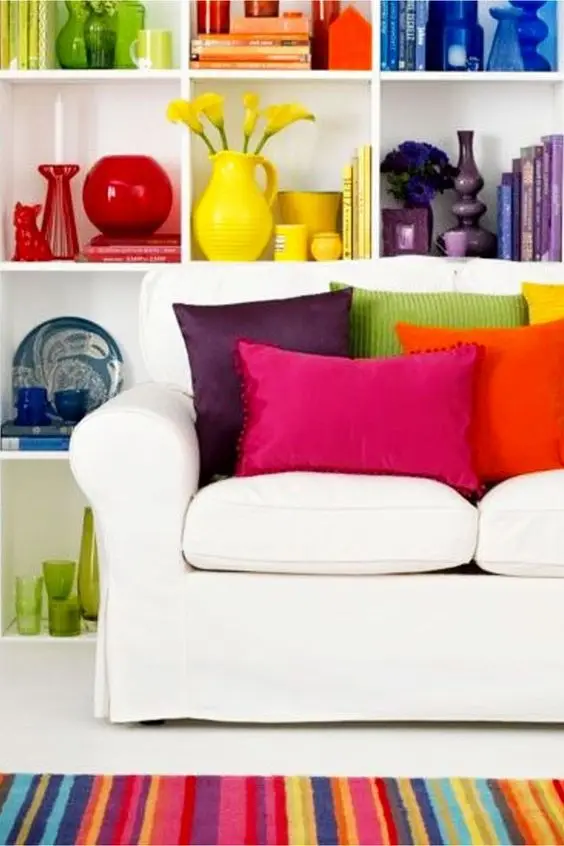 rainbow living room
