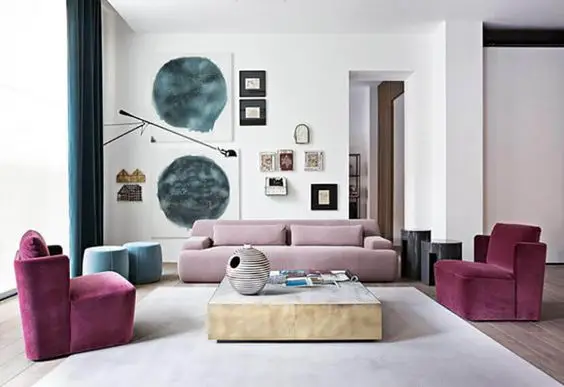 colourful living room