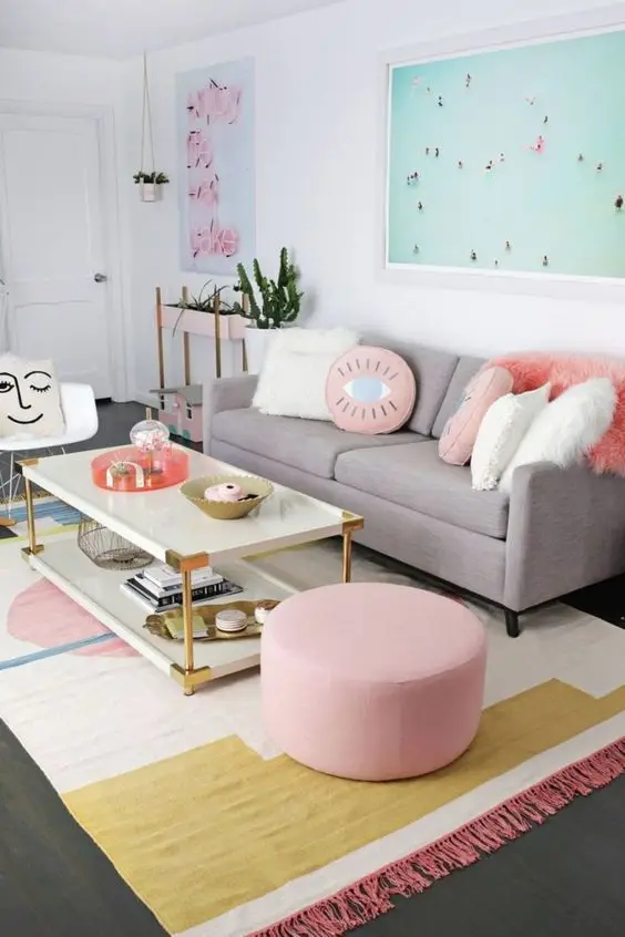 pastel living room