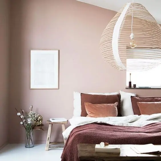 warm scandinavian bedroom