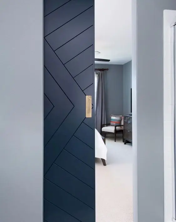 Barn Style Sliding Door bedroom: Unique and unexpected, stylish and charming. Sliding barn doors are great when trying to