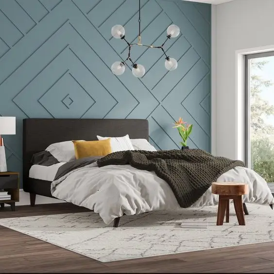 mid century modern bedroom