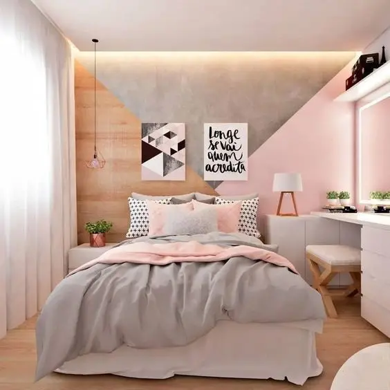 Pretty Pink bedroom: Bright, pretty, comfy. This chic pink bedroom will be a delight to anyone who loves pretty and feminine