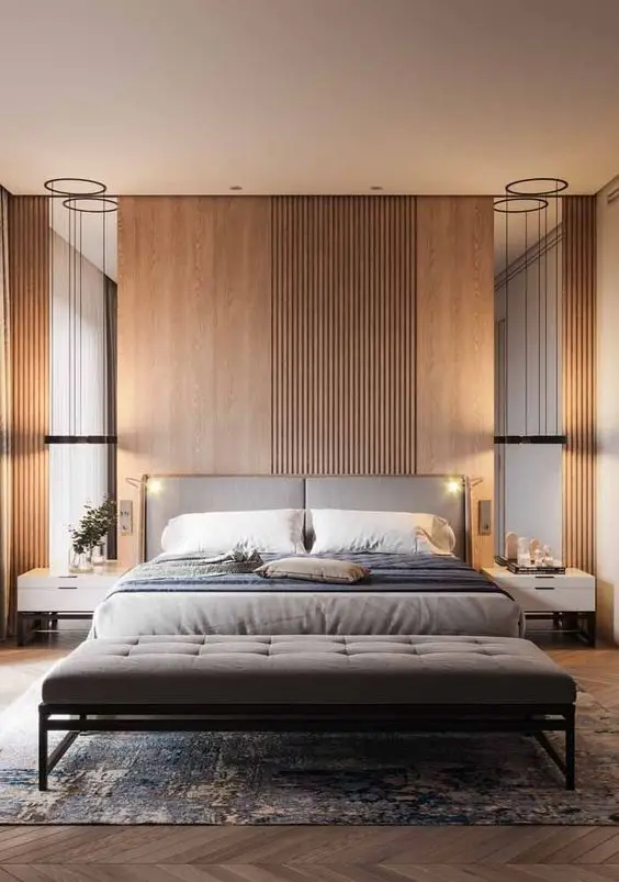 luxurious minimalist bedroom