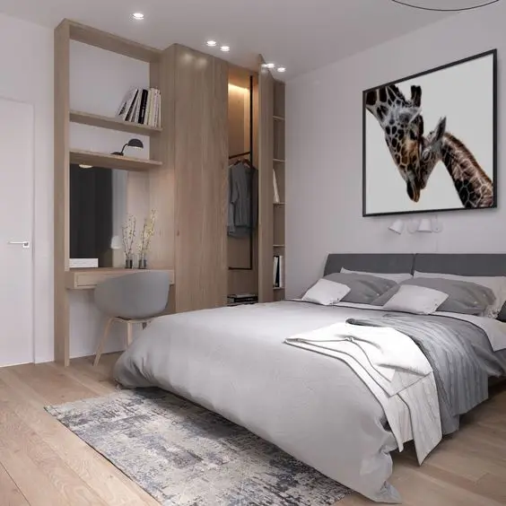 Modern Guest Room bedroom: Guest rooms are scaled-down master bedrooms – fully equipped and well-designed, but in a smaller