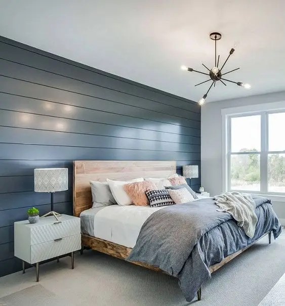 Cool Modern Cottage bedroom: The charming cottage bedroom gets a modern makeover. Gone are the cutesy décor and clutter, but
