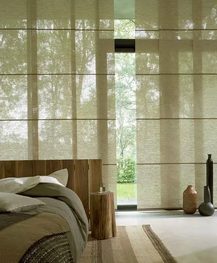 Zen and Natural bedroom: Nature, clean, calm. This Zen-minimalist bedroom features natural elements including bamboo, wood