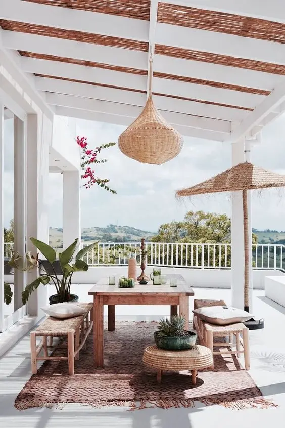 beach themed deck