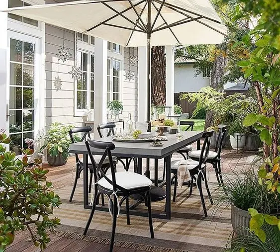 elegant garden dining table