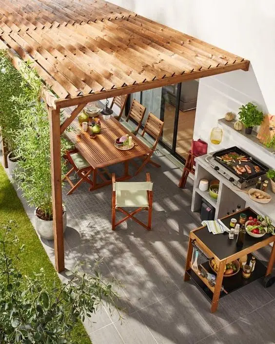 backyard bbq kitchen