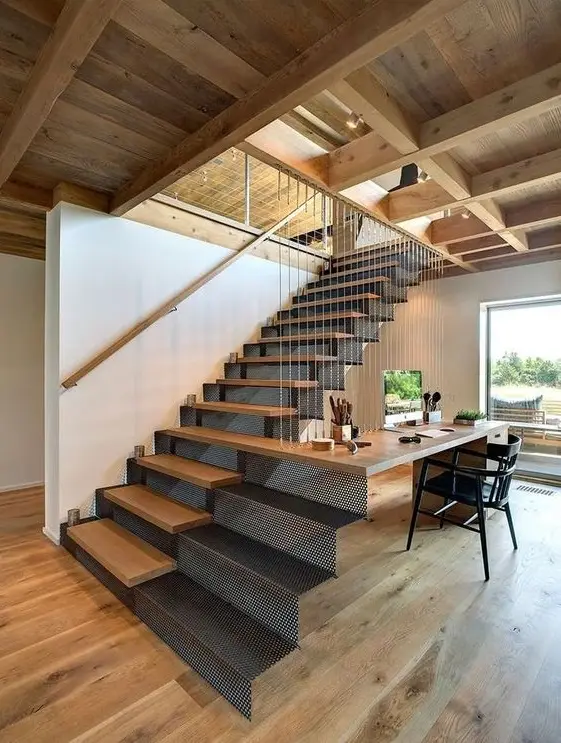 modern industrial stairs