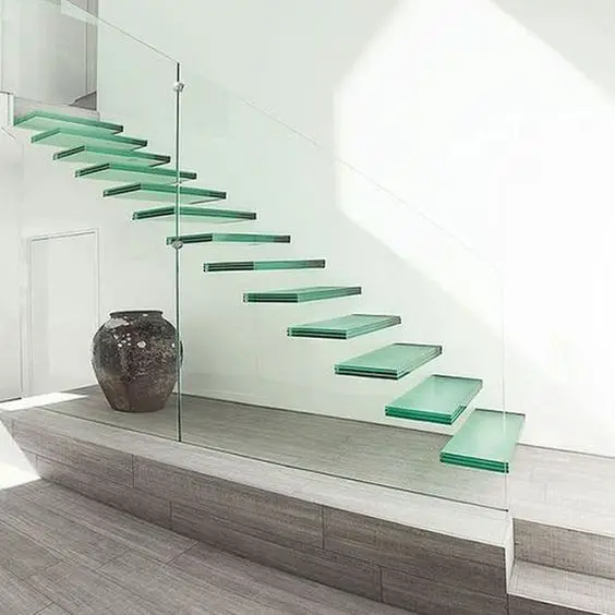 floating glass staircase