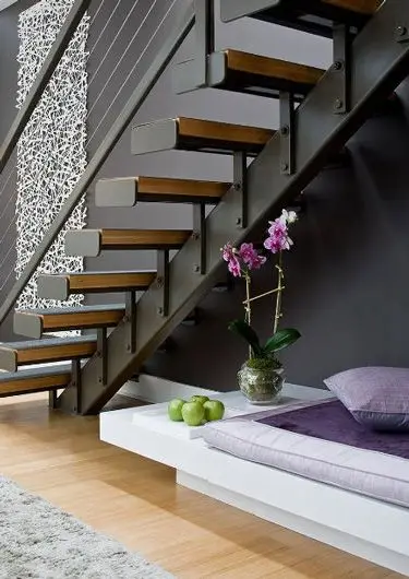 modern industrial staircase