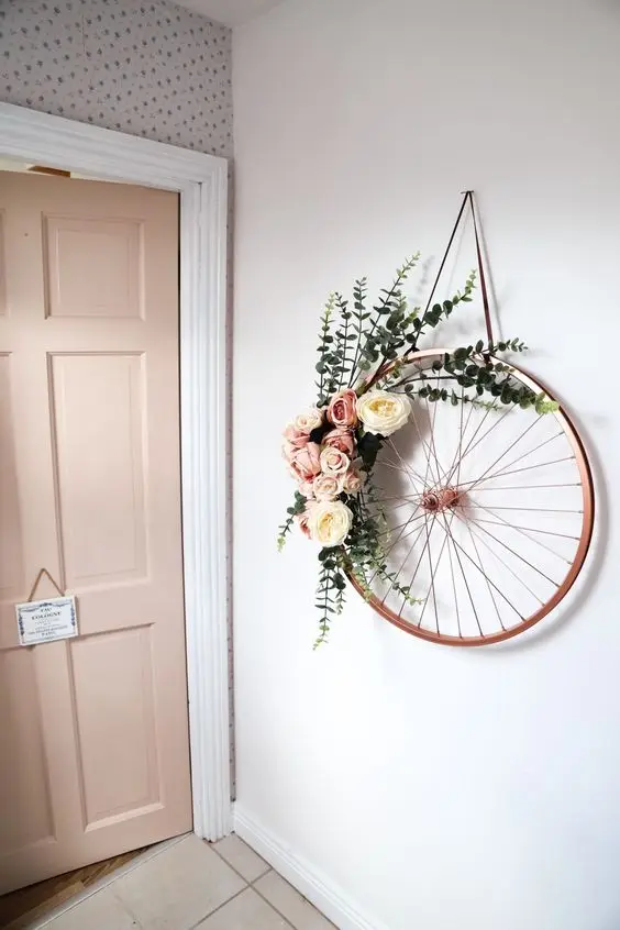 bicycle wheel wall feature