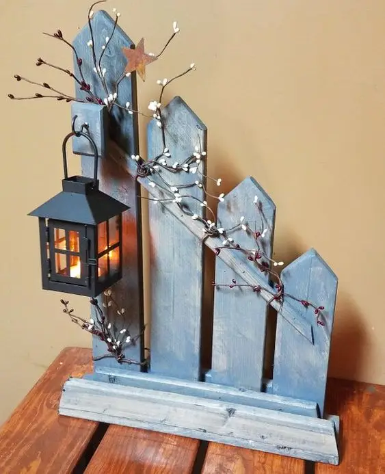 Porch Lantern DIY home décor: Charming, striking and easy to make. Dress up your porch with this cutesy porch light. You